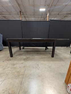 Dark Wood Rectangular IKEA Dining Table