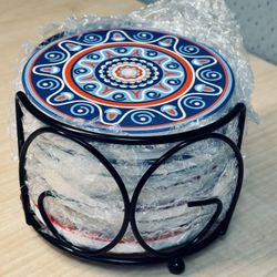 New 8 Piece Coaster Set
