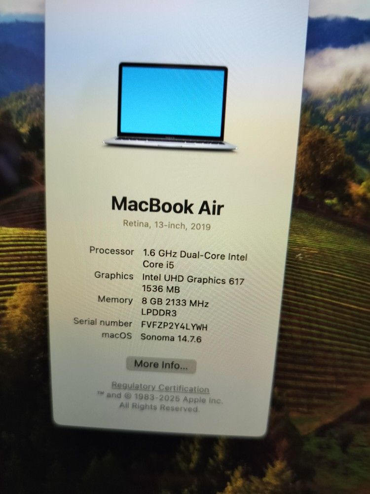 #2 2019 Apple MacBook Air A1932