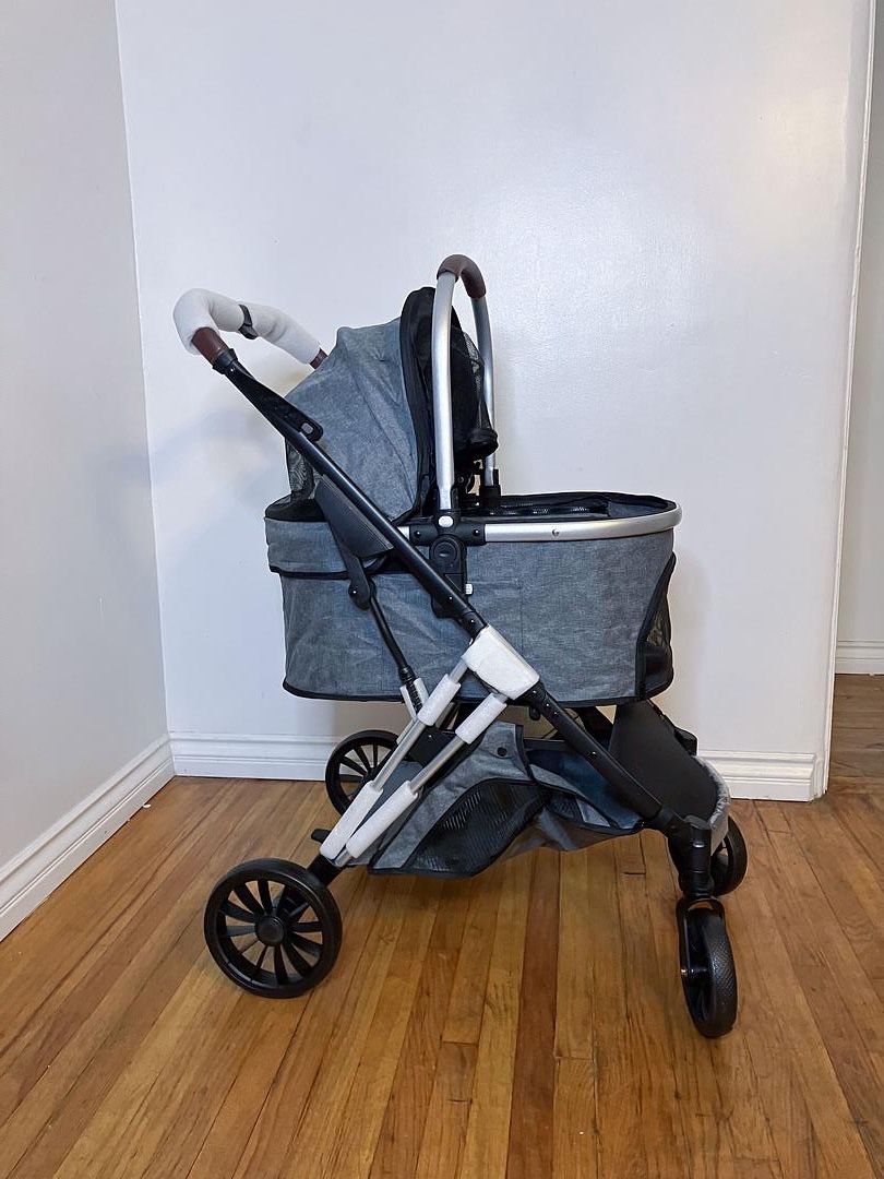 New Grey Pet Dog Stroller