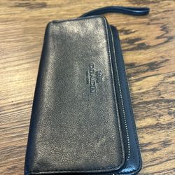 Coach Black Leather Wallet 