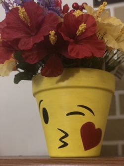 Smiley planters custom made on order