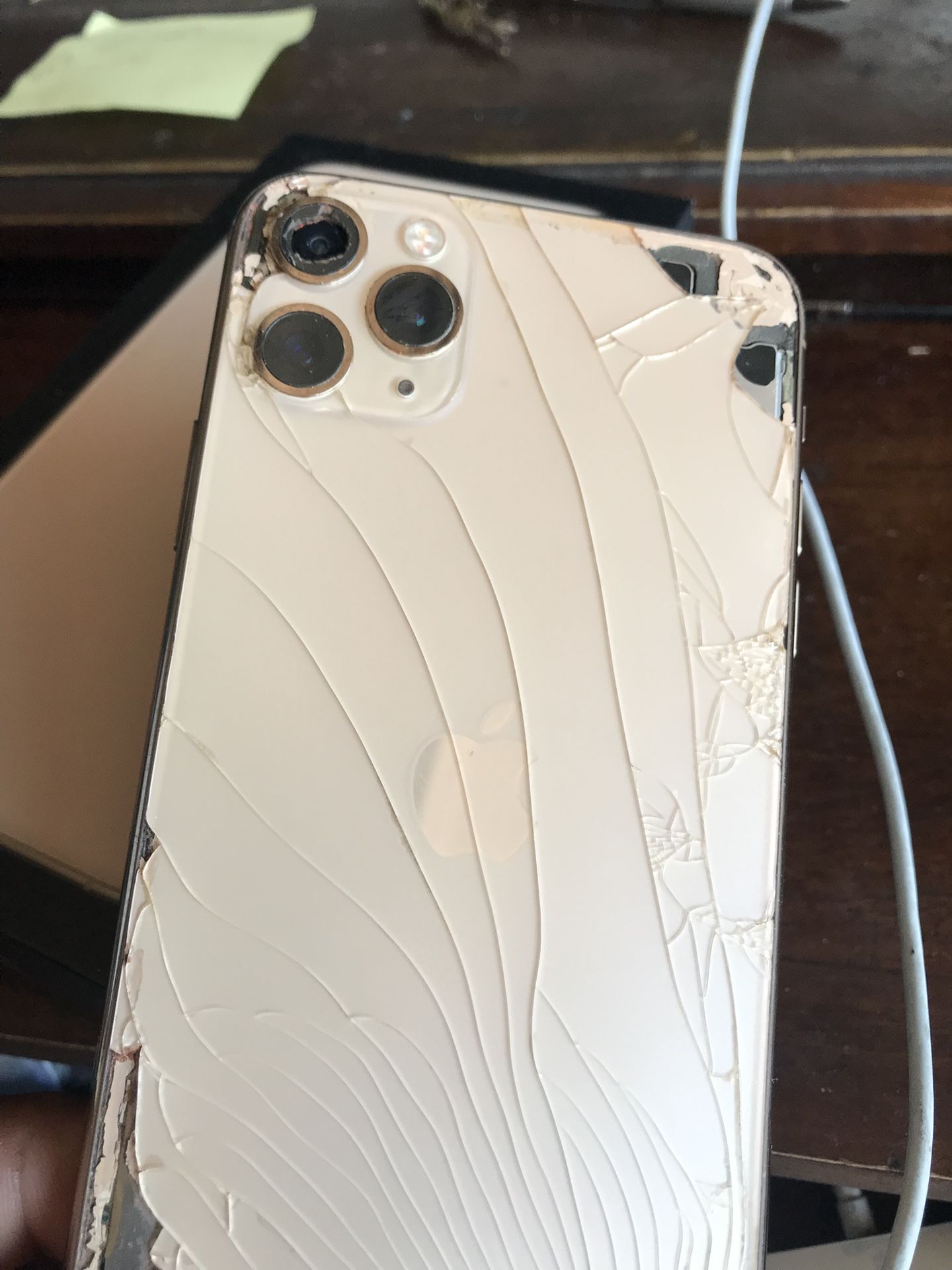 iPhone 11 Pro Max Cracked As Is Parts Box 256gb