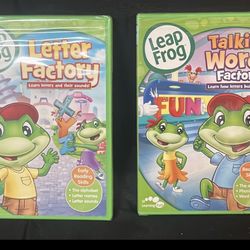 Leap Frog - Letter Factory & Talking Words Factory NEW (DVD, 2003)