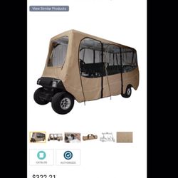 New In The Box 6 Passenger Golf Cart Enclosure 