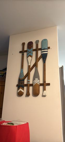 Large beach decor oars