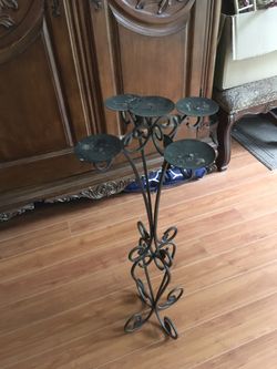 Medal Candle holder,about 3f tall. Great for home decor , weddings , party decor