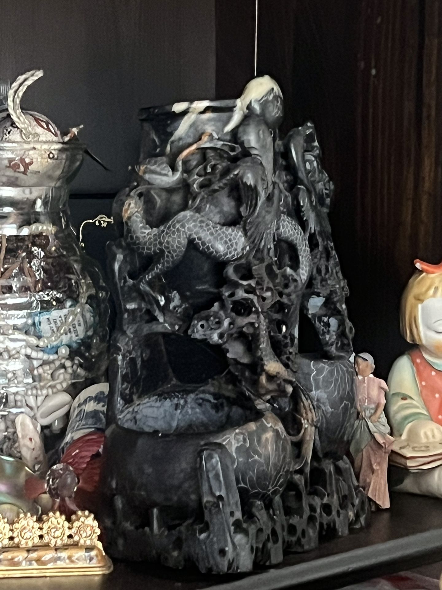 Rare Hand Carved Stone