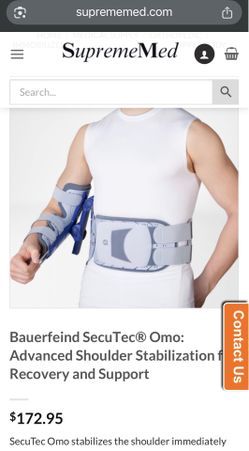 Right Shoulder Brace and Equipment