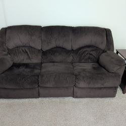 Dark Coffee Sofa And Love Seat
