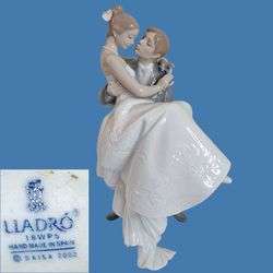 Lladro 8029 The Happiest Day Bride Groom Wedding Figurine 2003 Mint Spain 11"H