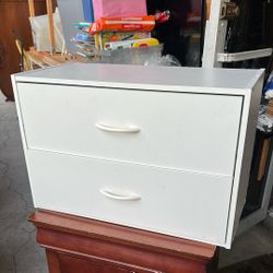 White 2 Tier Drawer 