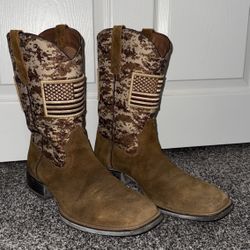 ARIAT MEN'S CAMO PATRIOT WESTERN BOOTS - Size 12