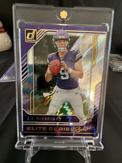 JJ MCCARTHY 2024 DONRUSS ELITE SERIES ROOKIE PARALLEL RC MINNESOTA VIKINGS