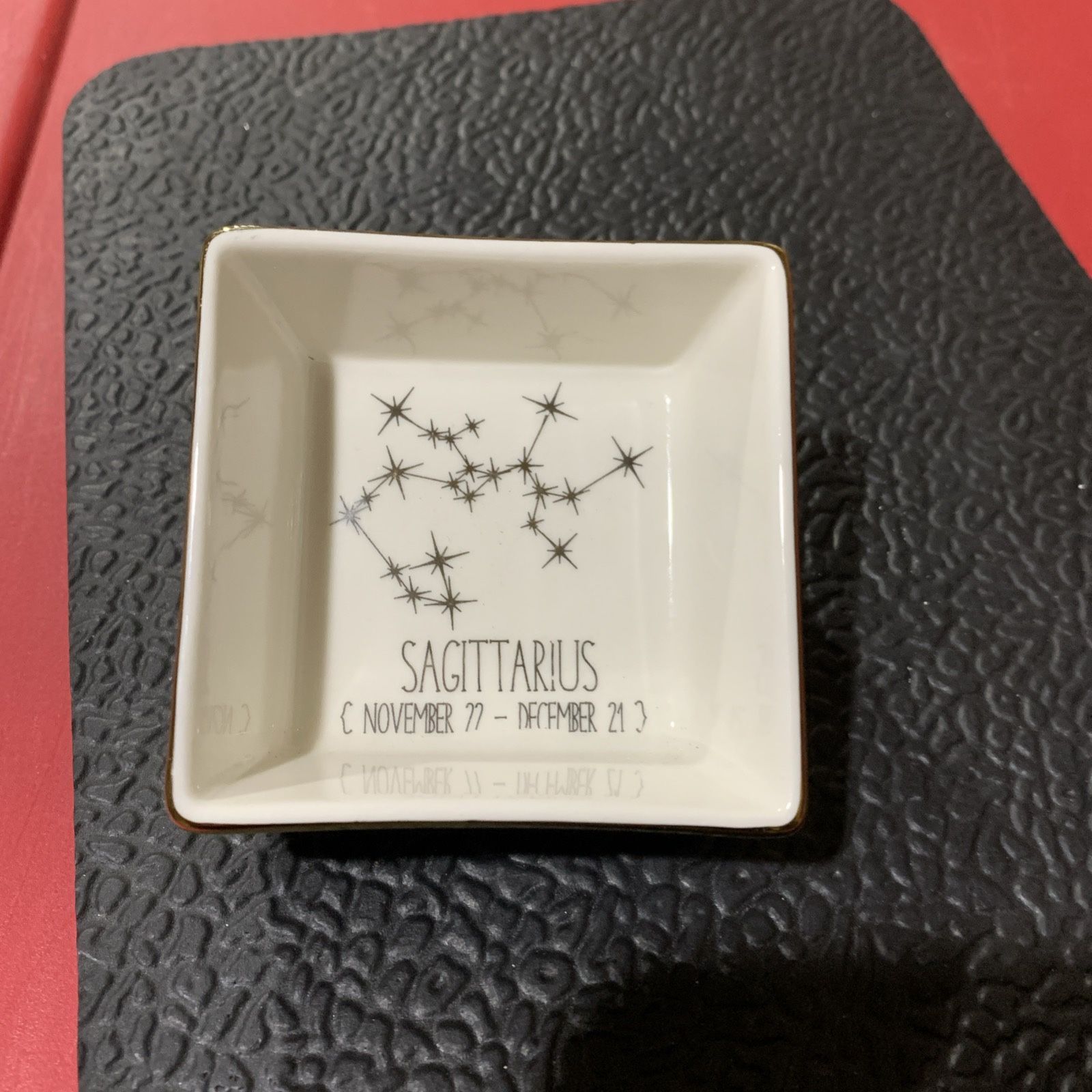 10 Strawberry Street Shimmer Trinket Dish “Sagittarius” made for tiny treasures