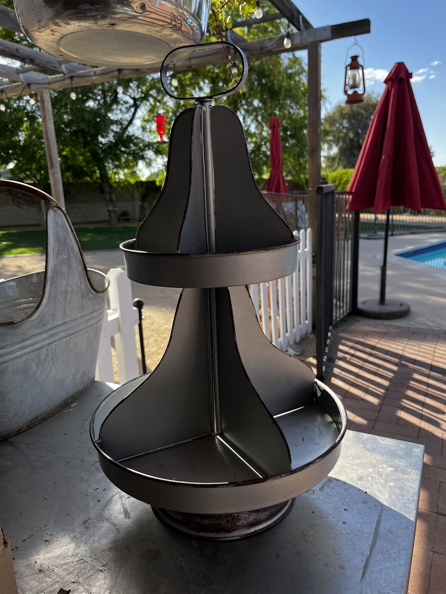 Two- Tiered Aluminum Stand