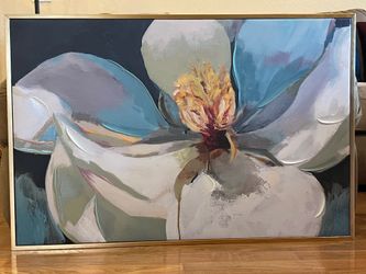 Floral Framed Canvas Acrylic Art