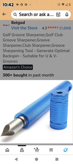 BRAND NEW,  NEVER USED  Golf Groove Sharpener
