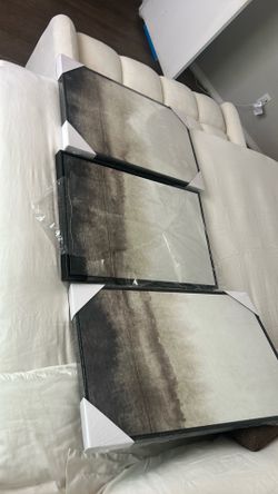 Framed canvas set of 3