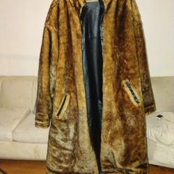 Fur & Leather Reversible Full Length Coat