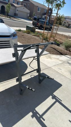 Pull up and dip bars. wall mounted, metal