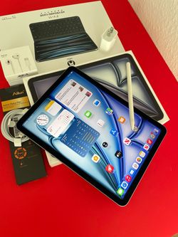 Apple IPad Air 11 ( M4 Chip / Newest 2026) 512GB WiFi keyboard, pen and accessories (warranty + )