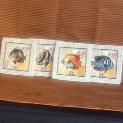 Fish Ceramic Wall Hangings - Great Decoration For Bathroons