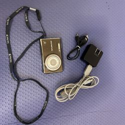 Olympus Digital Camera - Works Great! (Small Screen Flaw) + Charger & Lanyard