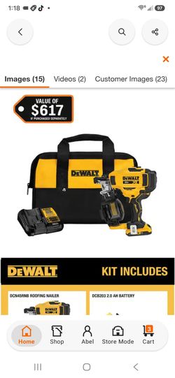 Dewalt roofing nailer everything included