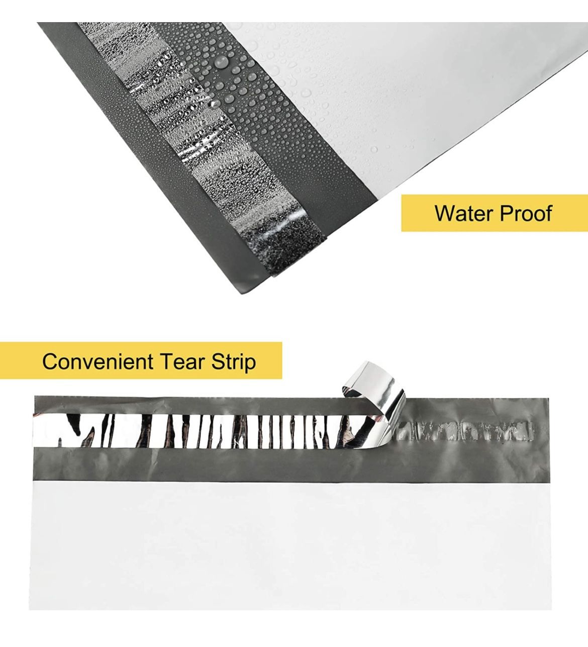 Produktbild von 3000 Weiße Poly-Versandtaschen 7.5x10.5 Zoll – Selbstversiegelnd, 2 MIL, Recycelbar