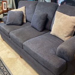 Ethan and Allen Blue Sofa