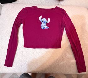 Stitch Long Sleeve Crop Top