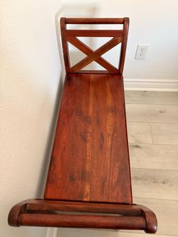 Wooden Bench with Storage
