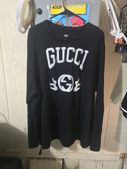 Gucci designer inspired long sleeve shirt size XXXL designer inspired crew neck sweatshirt Only one available. All Sizes, many colors. We have black s