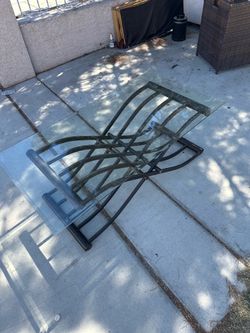 Glass central table for living room