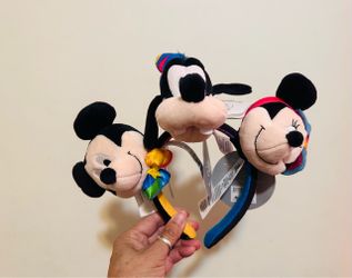 Adorable “70” Anniversary Disney Character Plush Headbands Set of 3