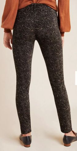 AG Adriano Goldschmied Prima Ankle Cigarette Pants 25R Velvet Paisley New