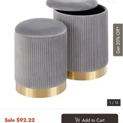 2 Ottomans For Sale