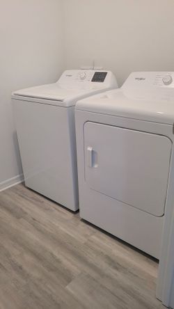 Washer and dryer new never been used Whirlpool