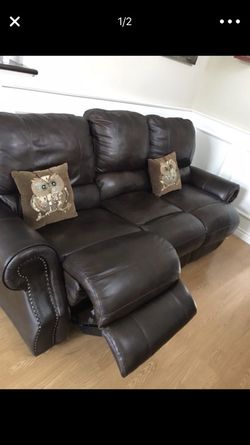 Leather couch