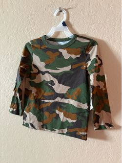 Long sleeve kids army shirt