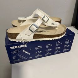 Womens Birkenstock Gizeh- White 39