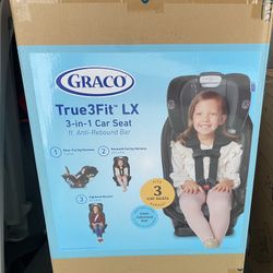 Graco True3Fit LX 3-in-1 Convertible Car Seat with Anti-Rebound Bar