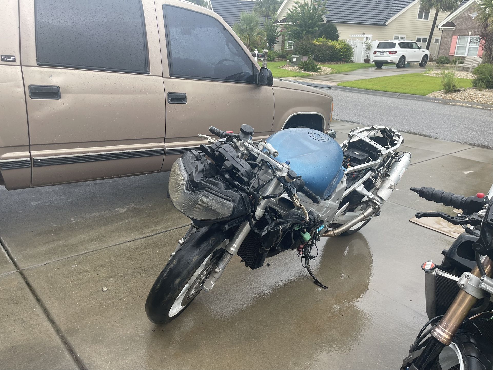 Blue 98 Suzuki Tl1000r Japanese Bike