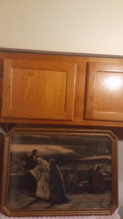 "The Return Of Calvary" Original Signed 1906 Religious Print By:Herbert Gustave Schmalz (British, 1856-1935) Printed By Louis Wolf London 1906 16"×23"