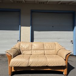 Vintage Ekornes Stressless Oslo Leather Sofa