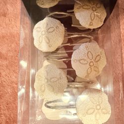 Seashell Shower Curtain Hooks