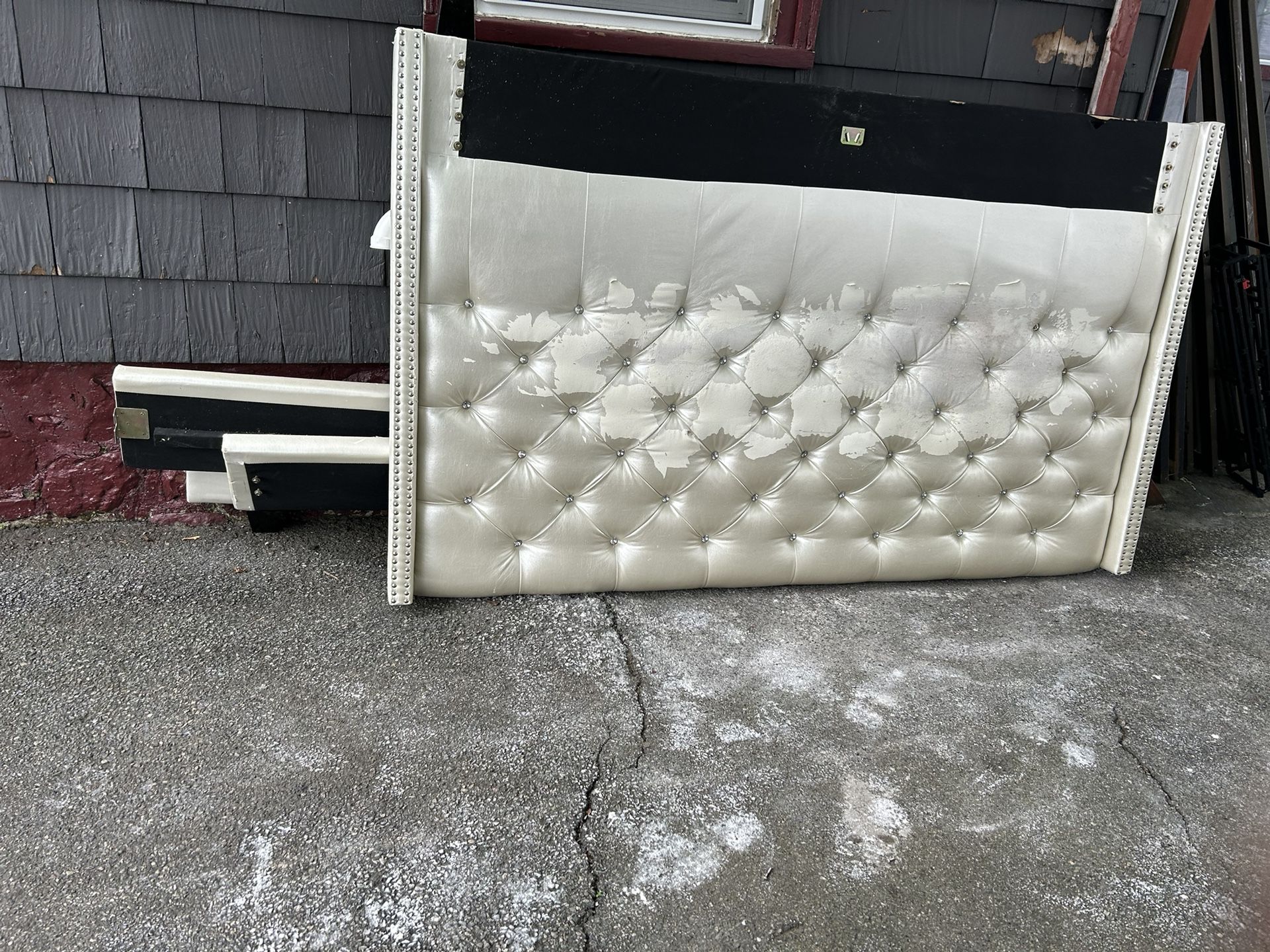 King Size Bed Frame With Headboard!!