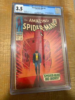 Amazing Spiderman 50 CGC graded 3.5 1st appearance of Kingpin Off White to White Pages