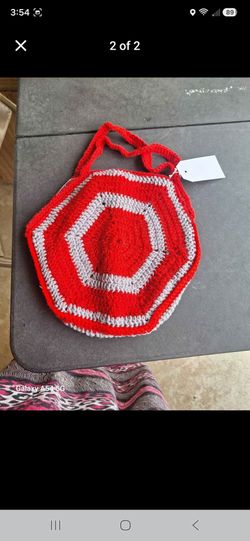 Crochet Red Purse